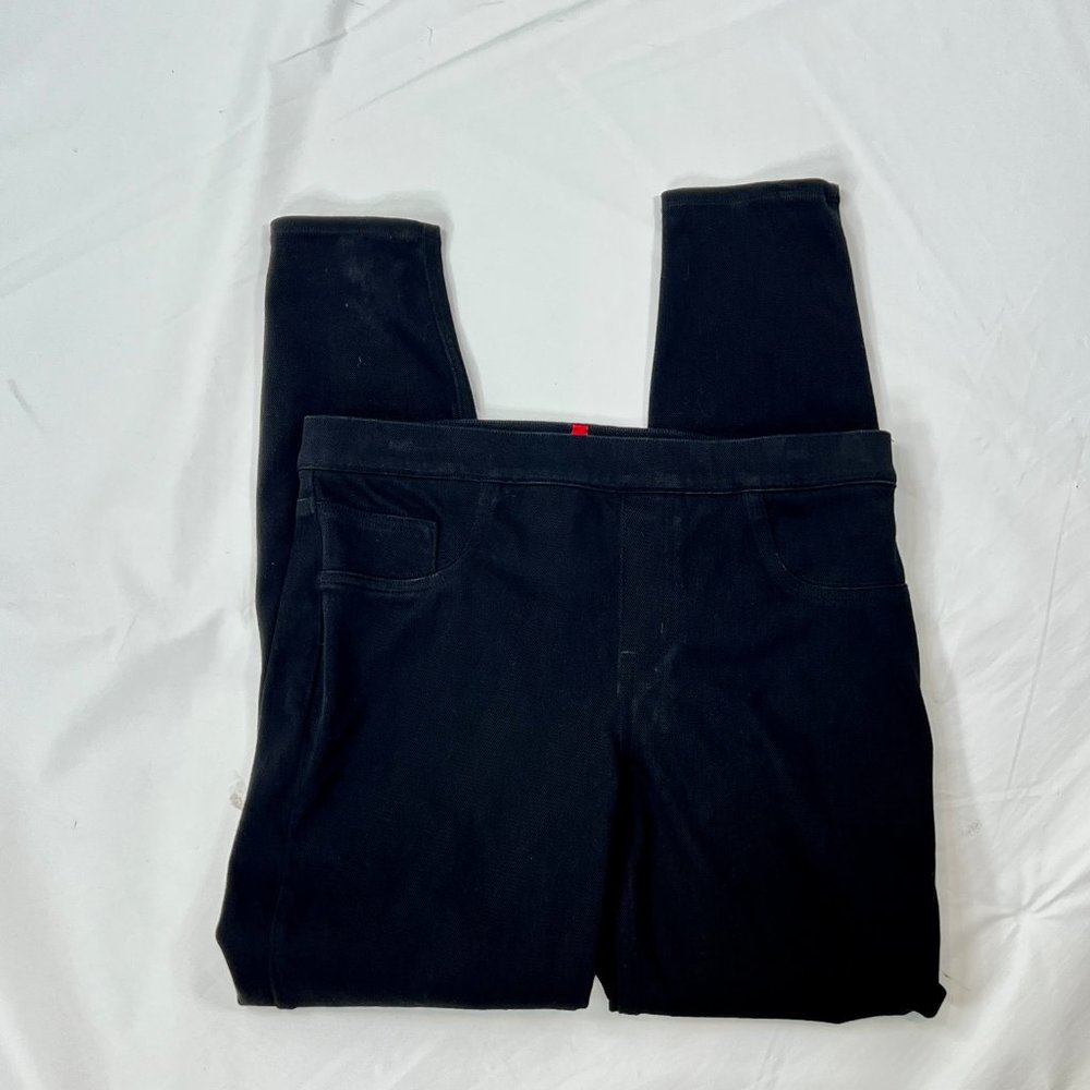 Spanx Size Large Black Jean-ish Leggings - Picture 10 of 14
